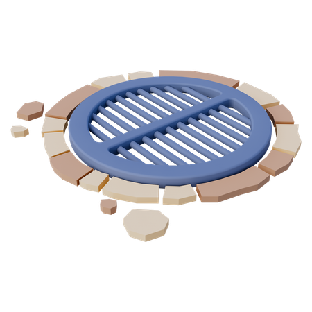 Gutter Cover  3D Icon