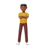 3d guy standing emoji