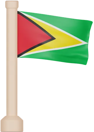 Guyana Flag  3D Icon