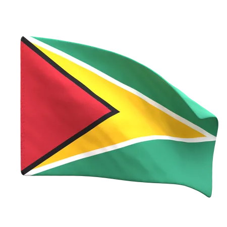 Guyana Flag  3D Icon