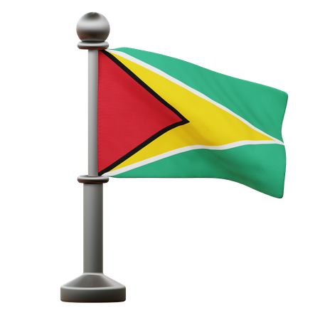 Guyana Flag  3D Icon