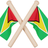 3d guyana flag emoji