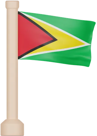 Guyana Flag 3D Icon