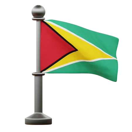 Guyana Flag  3D Icon