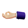 gyan mudra emoji 3d