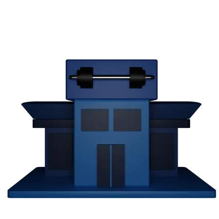 Gym Building 3D Icon