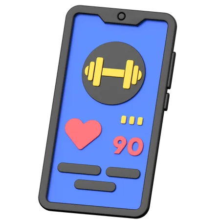 Gym Application  3D Icon