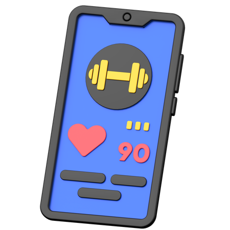 Gym Application  3D Icon