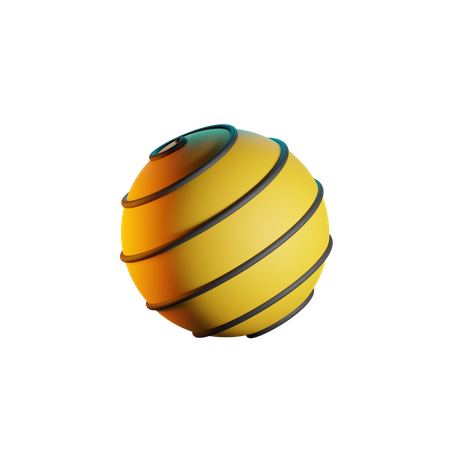 Gym Ball  3D Icon