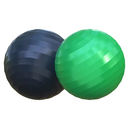 Gym Ball Icon Gym And Fitness 3 D Illustration 3D Icon
