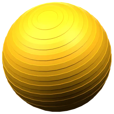 Pilates Ball 3 D Gym Fitness Icon 3D Icon