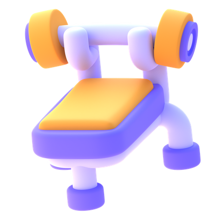 Gym Bench  3D Icon