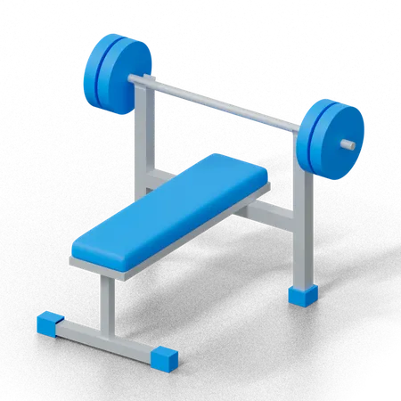 Gym Bench 3D Icon