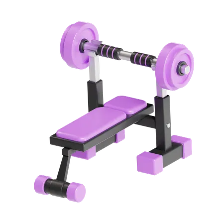 Gym Bench Press  3D Icon