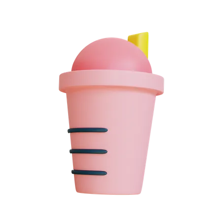 Gym Bottle  3D Illustration