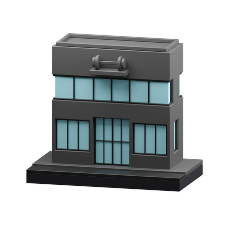 Gym building  3D Icon