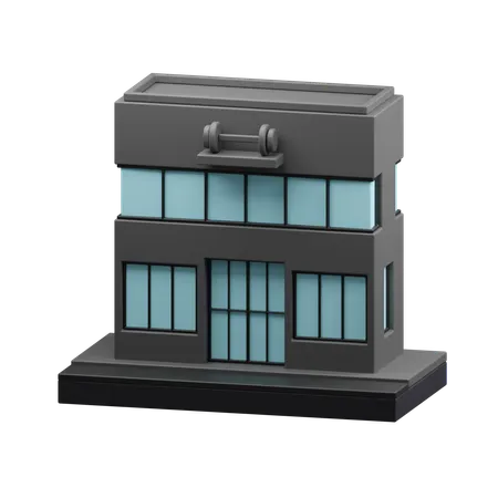 Gym building  3D Icon
