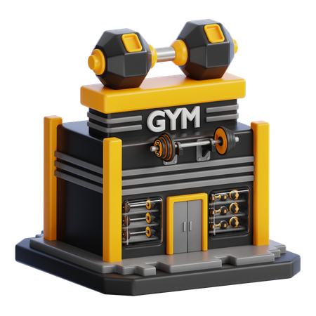 GYM BUILDING  3D Icon