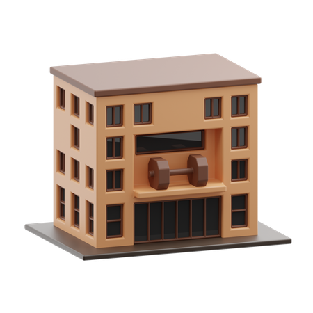 Gym building  3D Icon