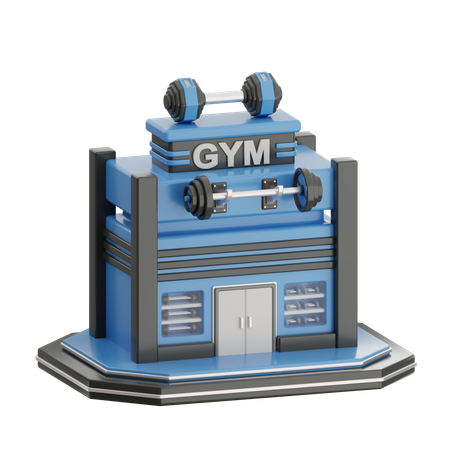 Gym Building  3D Icon
