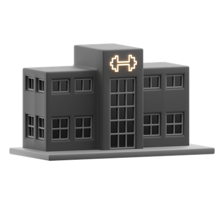 Gym building  3D Icon