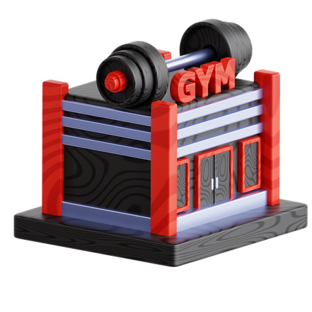 Gym Building  3D Icon