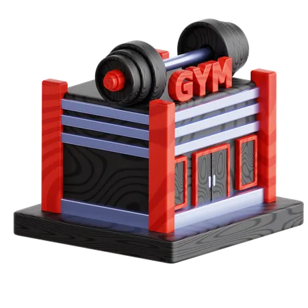 Gym Building  3D Icon