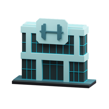 Gym building  3D Icon