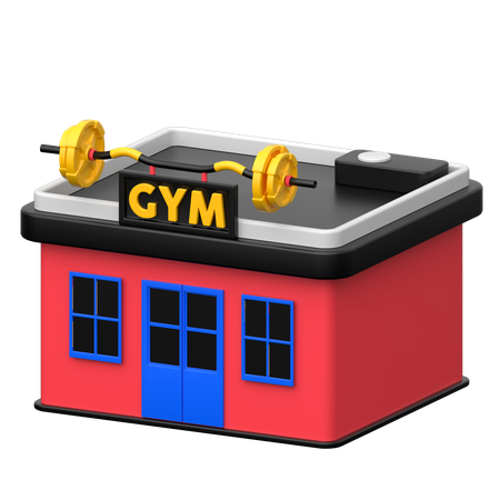 Gym Building  3D Icon