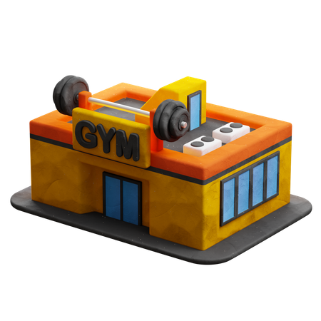 Gym Building  3D Icon