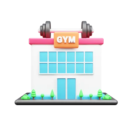 Gym Building  3D Icon