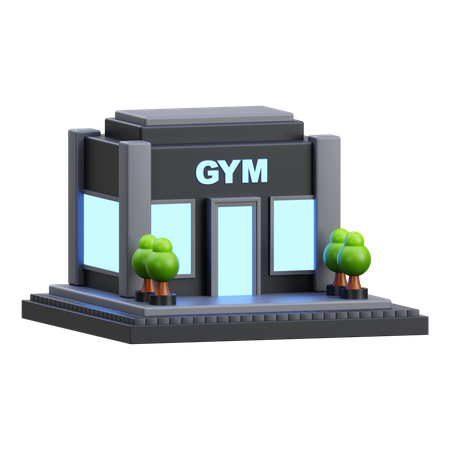 Gym Building  3D Icon
