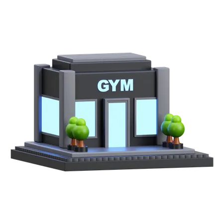Gym Building  3D Icon