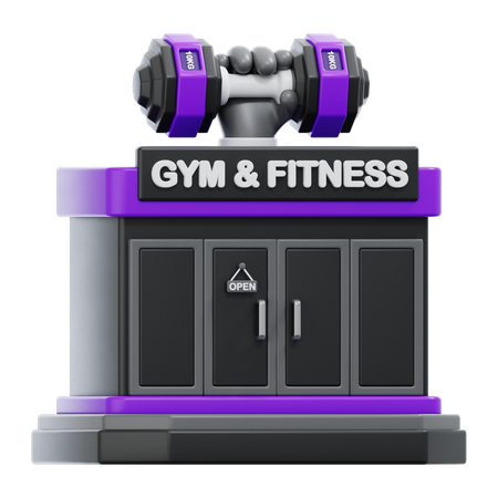 Gym Building  3D Icon