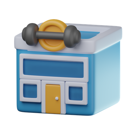 Gym Building 3D Icon