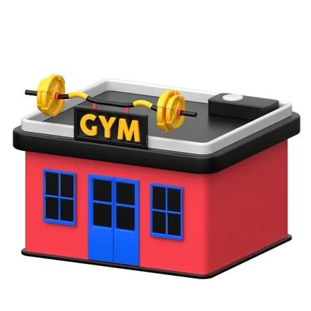 Gym Building  3D Icon