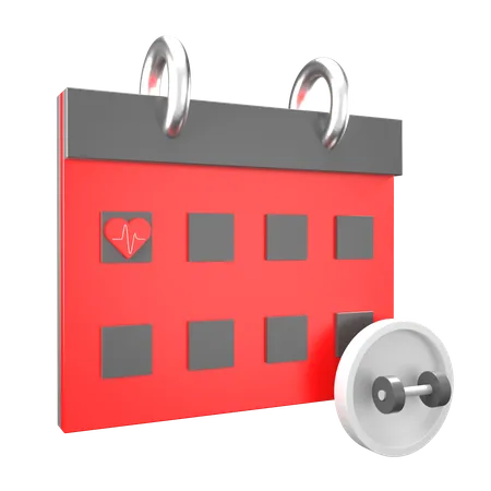 Gym Calendar  3D Icon