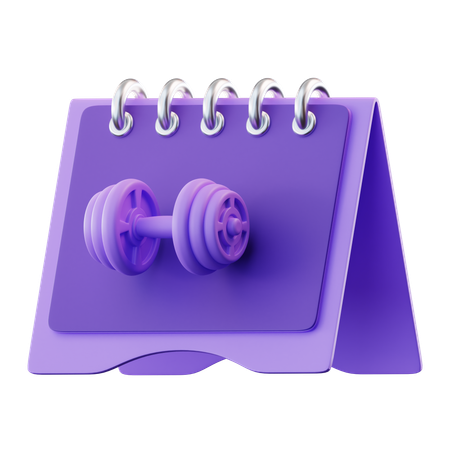 Gym Calendar  3D Icon
