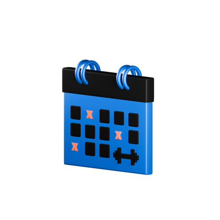 Gym calendar  3D Icon