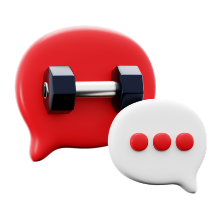 Gym Chatting  3D Icon