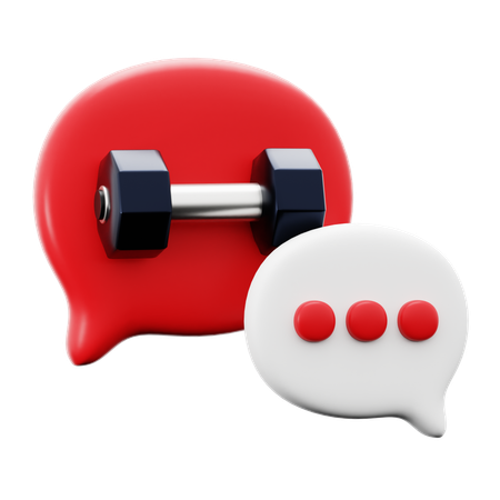 Gym Chatting  3D Icon