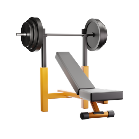 Gym equipment 3D Illustration