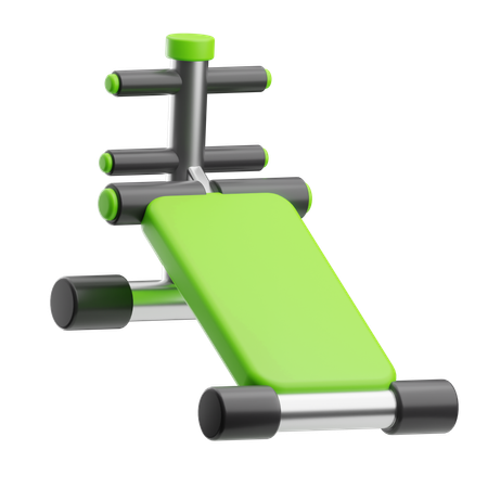 Gym Equipment Bench Barbel  3D Icon