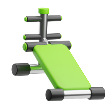 Gym Equipment Bench Barbel  3D Icon