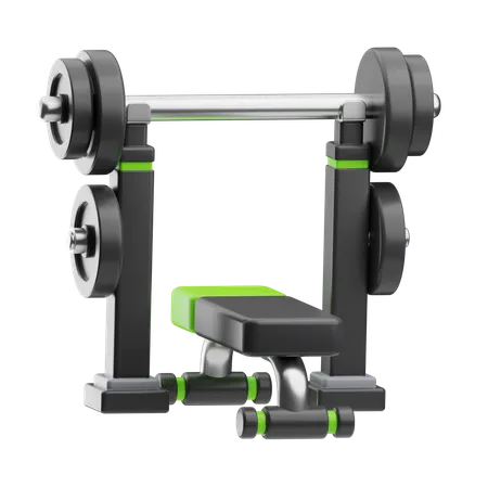 Gym Equipment Bench Press  3D Icon