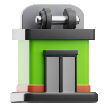 Gym Equipment Gym House  3D Icon