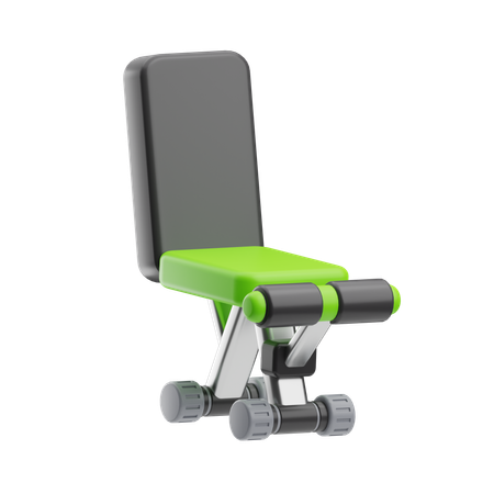 Gym Equipment Workout Bench  3D Icon