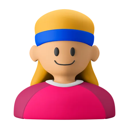 Gym Female  3D Icon