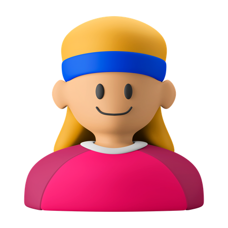 Gym Female  3D Icon