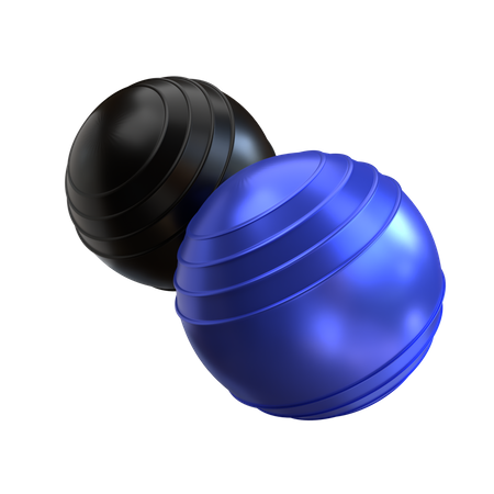 Gym fitness ball 3D Illustration